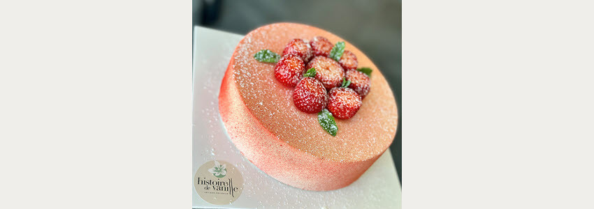 Entremets Fraise-Menthe