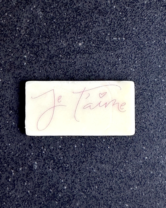 Plaque - Je t'aime